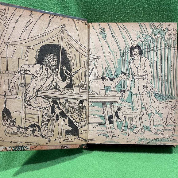 Robinson Crusoe The Life and Adventures of by Daniel Defoe 1955 Hardcover Book - Picture 3 of 16